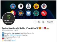 SOCIOS MENTIONS TWITTER ACCOUNT